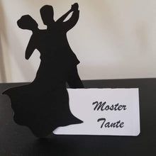 Ladda upp bild till gallerivisning, Dansepar bordkort