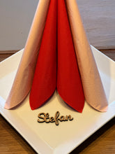 Load image into Gallery viewer, Navn bordkort i træ